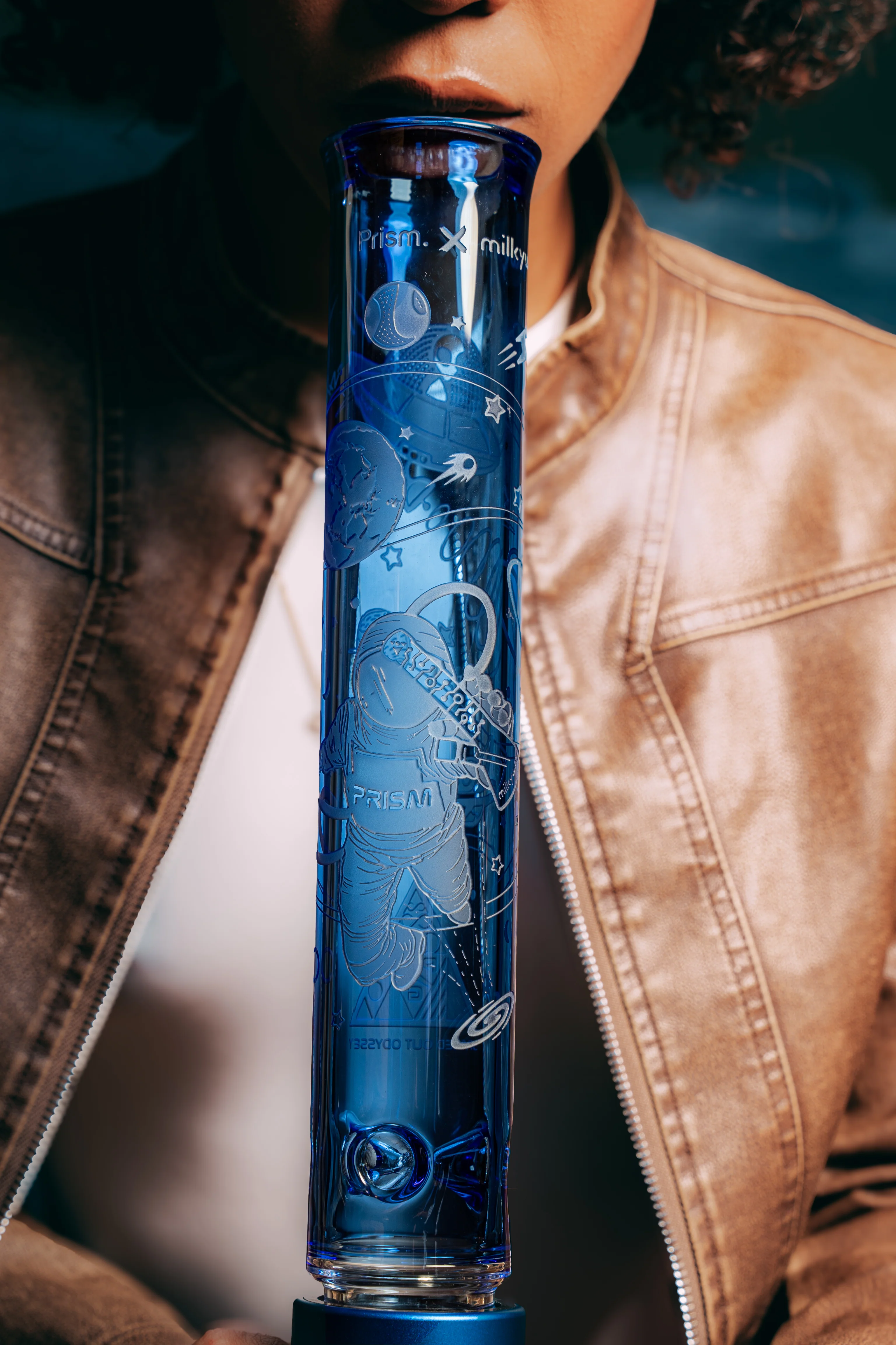 Spaced Out Odyssey Etched Tall Mouthpiece - Image 6